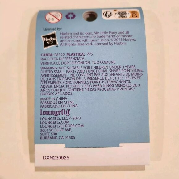 Loungefly My Little Pony Heart Dangle Rainbow Glitter Enamel Pin NEW - Picture 8 of 10
